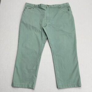 Peter Christian Gentlemen's Outfitters‎ Green Cotton Blend Pants Size 46W(42x25)